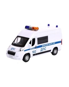 Автомобиль игрушечный Технопарк Citroen Jumper Полиция / JUMPER-14SLPOL-WH