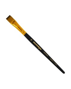 Кисть для рисования ПАЛИТРА Синтетика плоская 14 / пЖS2-14,05Ж Палитра