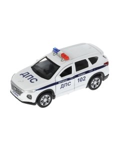 Автомобиль игрушечный Технопарк Hyundai Santafe Полиция / SANTAFE2-12SLPOL-WH