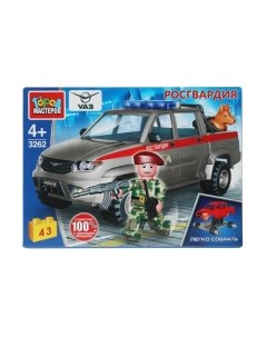 Конструктор Город мастеров Uaz Pickup Росгвардия / SB-3262