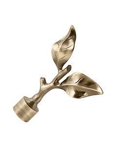 Набор наконечников для карниза АС ФОРОС Лист розы D25 Ас форос