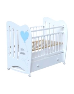 Детская кровать-трансформер Wonderful колесо-качалка и ящик Vdk