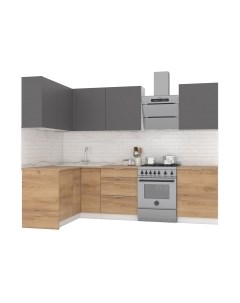 Кухонный гарнитур Интермебель Микс Топ-26 2.1x1.52м левая