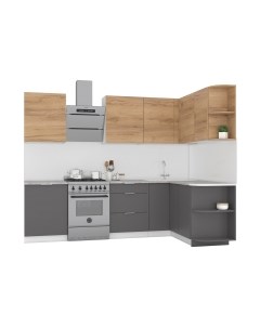 Кухонный гарнитур Интермебель Микс Топ-16 2.1x1.6м правая