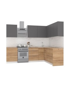 Кухонный гарнитур Интермебель Микс Топ-26 2.1x1.52м правая