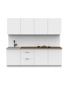 Кухонный гарнитур Интермебель Микс Топ-8 2.4м