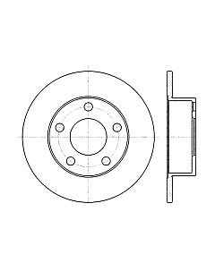 Тормозной диск 60204764SX Stellox