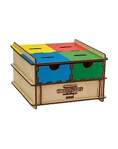 Развивающая игра Комодик-плоский. Живой мир / 119205 Woodland toys