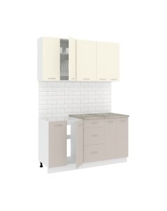 Кухонный гарнитур Кортекс-мебель Корнелия Лира 1.6м