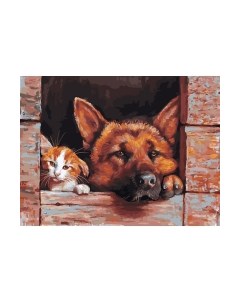 Картина по номерам БЕЛОСНЕЖКА Мне хорошо с тобой / 936-AS Белоснежка