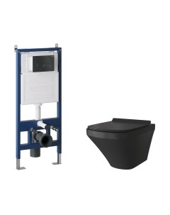 Унитаз подвесной с инсталляцией GR-4440BMS+900.K31.01.000+700.K31.05.21M.21M Grossman