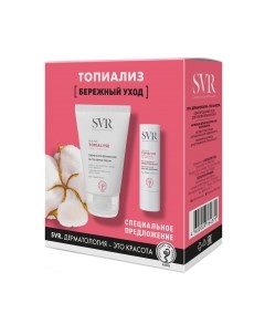 Набор косметики для лица и тела SVR Topialyse Бережный уход Крем для рук+Стик для губ Svr