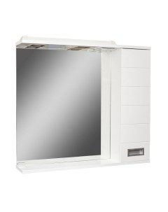 Шкаф с зеркалом для ванной Домино Cube 80