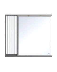 Шкаф с зеркалом для ванной Balaton 90 L / BAL-04090-01-01Л Brevita