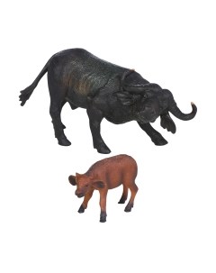 Набор фигурок коллекционных Masai Mara Мир диких животных. Семья буйволов / MM211-115 Masai mara