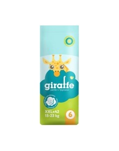 Подгузники-трусики детские Lovular Giraffe XXL 15-23кг / 429712