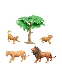 Набор фигурок коллекционных Masai Mara Мир диких животных. Семья львов / MM211-234 Masai mara