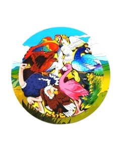 Развивающая игрушка Нескучные игры Экзотические птицы. Зоопазл / 8277