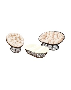 Комплект садовой мебели M-Group Мамасан, Папасан и стол / 12140201 M-group