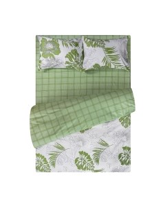 Комплект постельного белья Amore Mio Сатин Тропик Евро / 24893 Amore mio