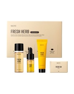 Набор косметики для лица Fresh Herb Origin Kit Тонер 30мл+Сыворотка 10мл+Крем 20мл Nacific