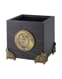 Подставка настольная Кольчугинский мельхиор Сова круглая / КМ1865КЦ06