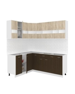 Кухонный гарнитур Кортекс-мебель Корнелия Экстра 1.5x1.9 без столешницы