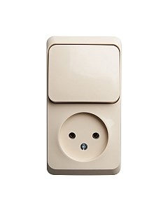 Блок выключатель+розетка Systeme (Schneider) Electric Этюд BPA16-204K Systeme (schneider) electric