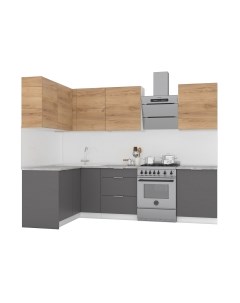 Кухонный гарнитур Интермебель Микс Топ-26 2.1x1.52м левая