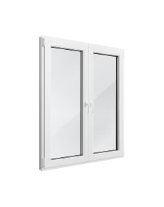 Окно ПВХ Rehau Roto NX Двухстворчатое 2 Поворотно-откидные створки 3 стекла