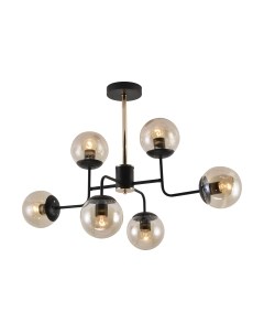 Потолочный светильник Mirastyle MH-1494/6 BK+FGD