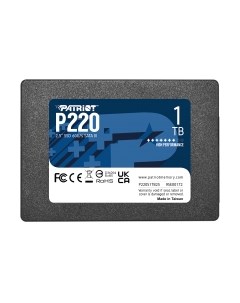 SSD диск Patriot P220 1TB (P220S1TB25)