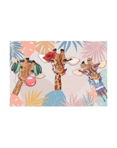 Фотообои листовые ФабрикаФресок Детские Веселые жирафы / 254270 Фабрикафресок