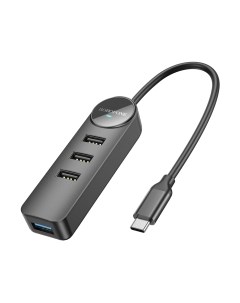 USB-хаб Borofone DH5 4в1 Type-C в USB3.0+USB2.0x3
