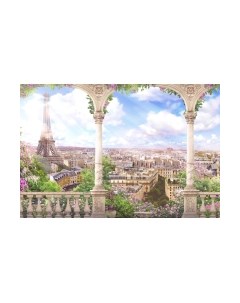 Фотообои листовые ФабрикаФресок Фреска Вид с балкона на Париж / 654270 Фабрикафресок