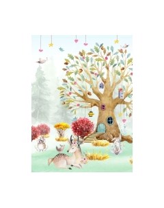 Фотообои листовые ФабрикаФресок Детские Сказочный лес / 752270 Фабрикафресок