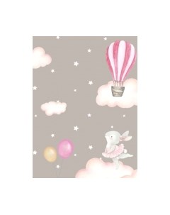 Фотообои листовые ФабрикаФресок Зайчики на облаках / 802270 Фабрикафресок