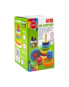 Развивающий игровой набор Bondibon Пирамидка IQ-сортер / ВВ5765