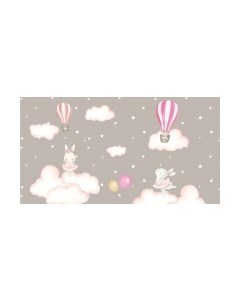 Фотообои листовые ФабрикаФресок Зайчики на облаках / 805270 Фабрикафресок