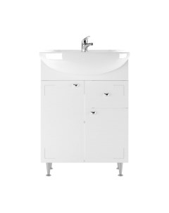 Тумба под умывальник Айсберг Уют 60 Классик с верхним ящиком В1