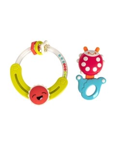 Набор прорезывателей для зубов Bondibon Baby You. Круг с солнышком, божья коровка / ВВ5317
