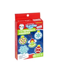 Развивающая игра Bondibon Новогодняя термомозаика неоновая. Елочные шары / ВВ5203
