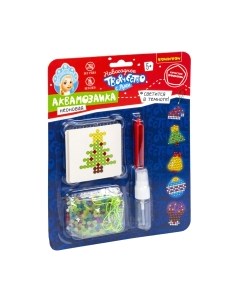 Развивающая игра Bondibon Новогодняя аквамозаика неоновая / ВВ5549