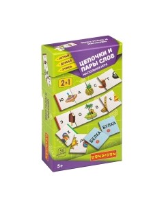 Настольная игра Bondibon Цепочки и пары слов / ВВ4875