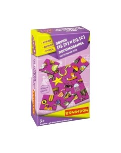 Развивающая игра Bondibon Логомозаика Звуки З, З' и С, С' / ВВ4249