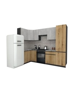 Кухонный гарнитур ВерсоМебель Эко-7 1.2x2.6 левая Версомебель