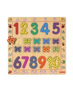 Развивающая игрушка Djeco Рамка-вкладыш От 1 до 10 01801