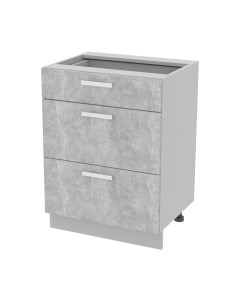 Шкаф-стол кухонный Интерлиния Компо НШ60рш3 1м+2б