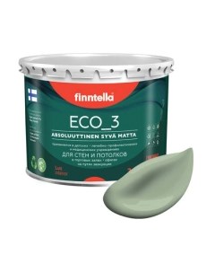 Краска Eco 3 Wash and Clean Pastellivihrea / F-08-1-3-LG138 Finntella