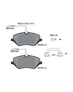 Тормозные колодки 2413301 Textar